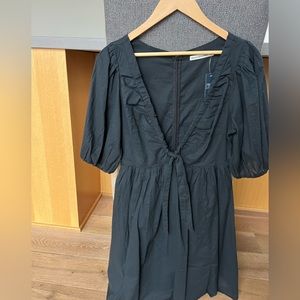 Women’s lowcut black dress